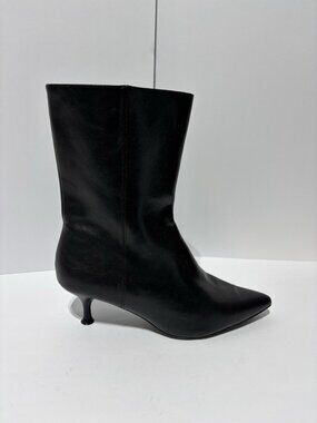 Rachel Zoe Women’s Zoey, Black Zip Ankle Booties, Size 9.5 M